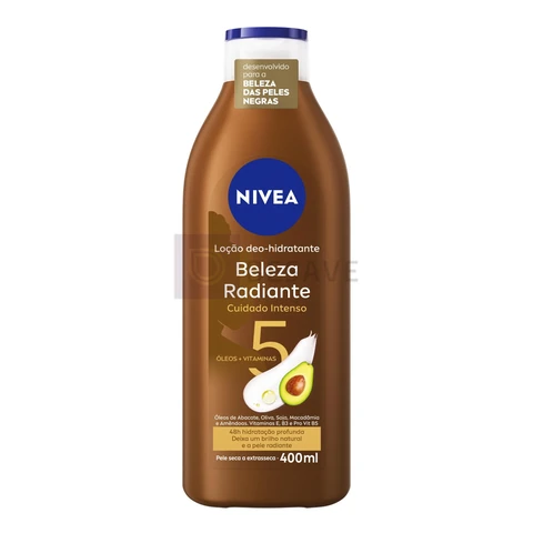 Loção Hidratante Desodorante NIVEA, para Peles Negras, 400ml