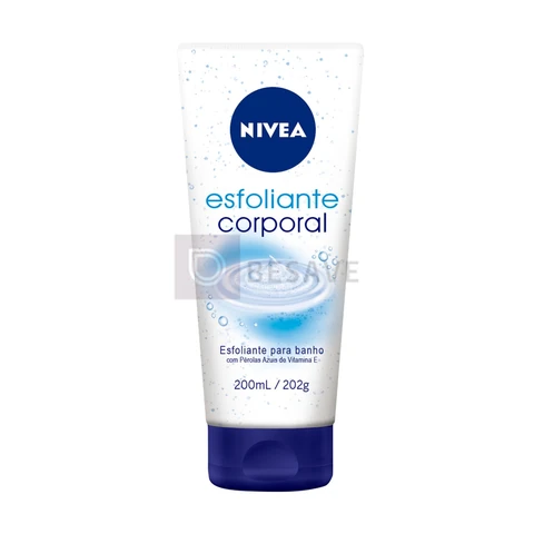NIVEA Esfoliante Corporal para Banho 200ml, Esfoliação Suave, Remove Impurezas, Renovação Celular, Pele Uniforme e Macia
