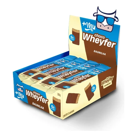 Barra de Proteína +Mu Chocowheyfer Baunilha 12 un