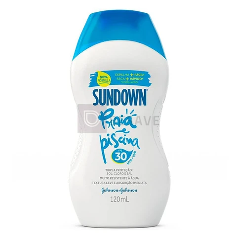 Protetor Solar Corporal Sundown Praia e Piscina, FPS 30, 120ml