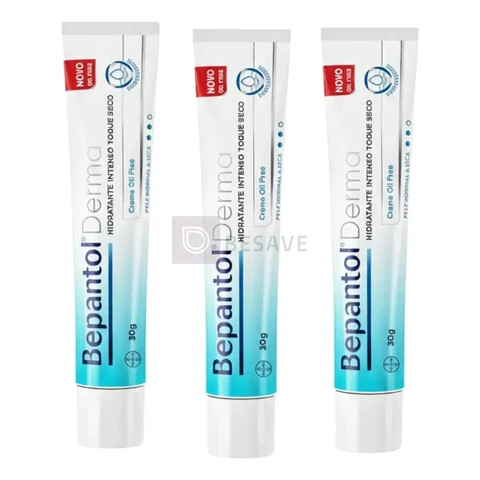 Creme Hidratante Toque Seco Kit 3un 30g Cada Bepantol Derma
