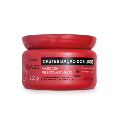 Eudora Siàge Cauterização dos Lisos Máscara Capilar 250g