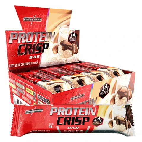Integralmedica Whey Crisp Bar Creme de Avelã 12 Unidades