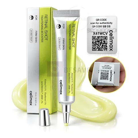 Creme Facial Retinal Shot 0.1% Korean Anti Idade Rugas Verde