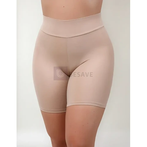 Kit 2 Bermudas Cós Alto Segunda Pele Anágua Modeladora