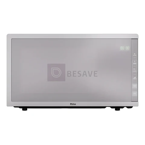 Micro-ondas Philco 33l Acabamento Inox Espelhado Pmo38t