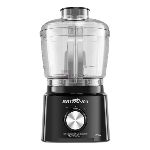 Multiprocessador Britânia BMP900P Turbo com 500 mL e 300 W – Preto