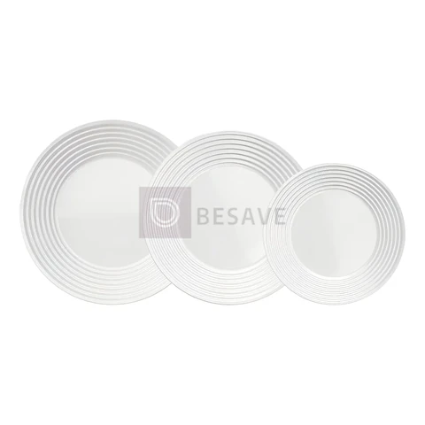 Aparelho Jantar Saturno Nadir Opaline 12 Peças Cor Branco