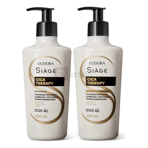 Combo Eudora Siàge Cica-therapy: Shampoo 400ml + Condicionador 400ml