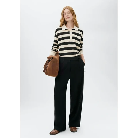 Calça Feminina Reta Cintura Alta Peach Touch Hering
