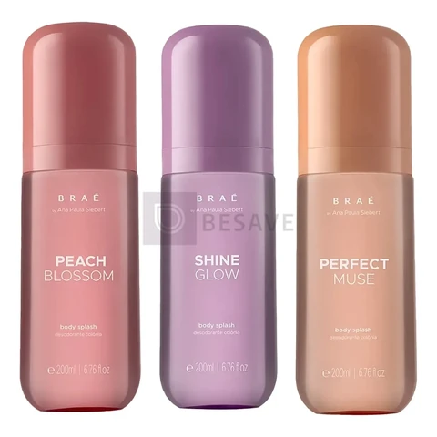 Braé By Ana Paula 3 Body Splash Peach + Perfect + Shine
