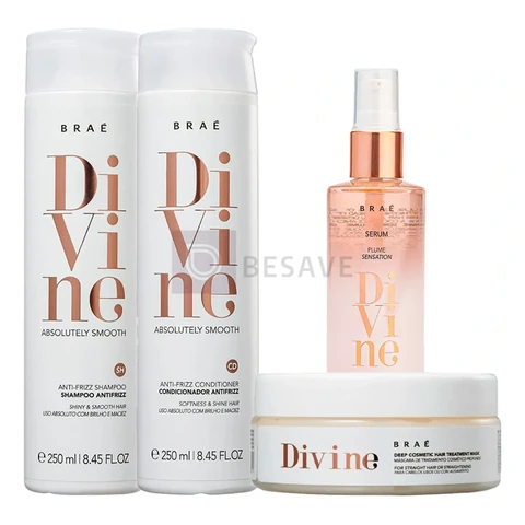 Braé Divine Kit Com 4 Produtos (sh+cd+másc+óleo)