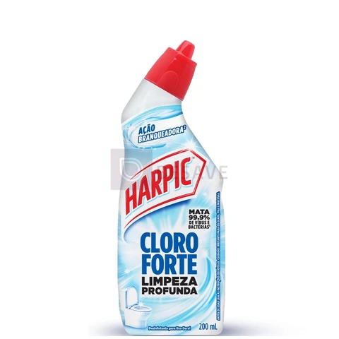 Desinfetante Sanitário Harpic Cloro Forte, 200ml