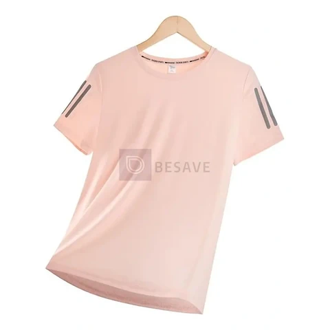 Camiseta Básica Exercícios De Verão Feminina Seda Gelada