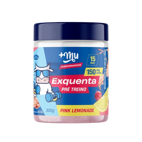 Pré-Treino +Mu Exquenta com Palatinose - Sabor Pink Lemonade - 300g