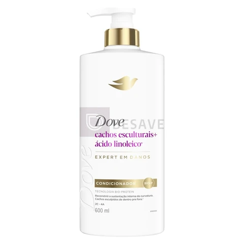 Dove Condicionador Restaurador Cachos Esculturais + Ácido Linoleico 600ml
