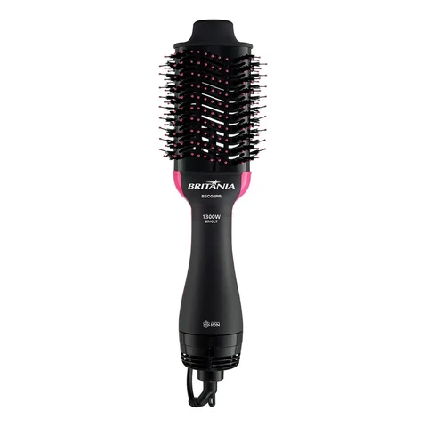 Britânia Escova Secadora Bec02pr 4 Em 1 1300w Cor Preto e Rosa