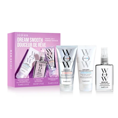 Color Wow Dream Smooth Kit Anti-Frizz com Shampoo Condicionador Spray 200ml