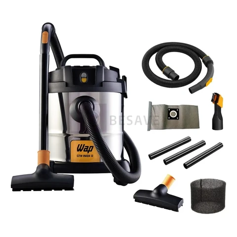 Aspirador de Pó e Água WAP GTW INOX 12 1400W com Bocal de Sopro