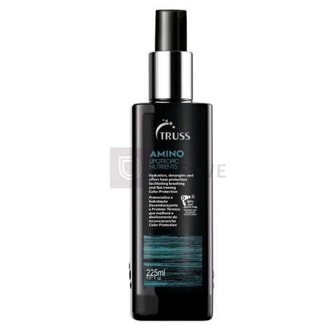 Spray Protetor de Calor TRUSS Professional Amino Miracle, 220 ml, Repara Cabelos Danificados, Controle de Frizz, Brilho