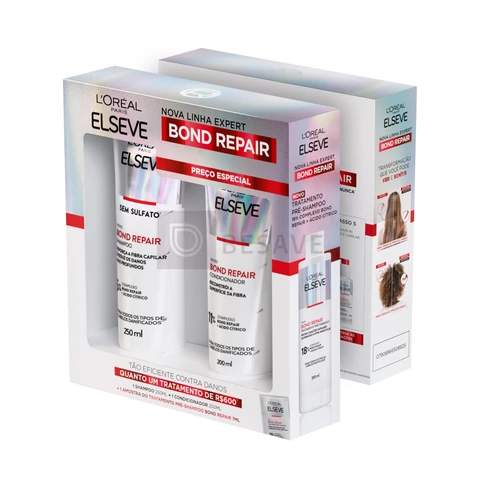 Kit Capilar L'Oréal Paris Elseve Bond Repair, Kit com 3 Unidades