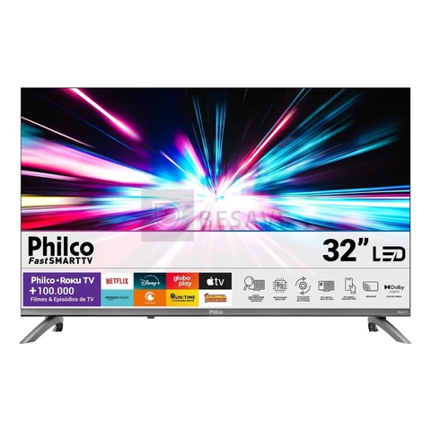 Smart Tv 32 Philco Roku Tv Dolby Áudio Hdr10 P32crb