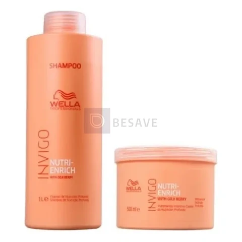 Wella Invigo Nutri Enrich Shampoo 1l E Máscara 500g