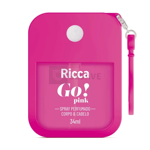 SPRAY PERFUMADO DESODORANTE COLÔNIA GO! PINK RICCA 34ML