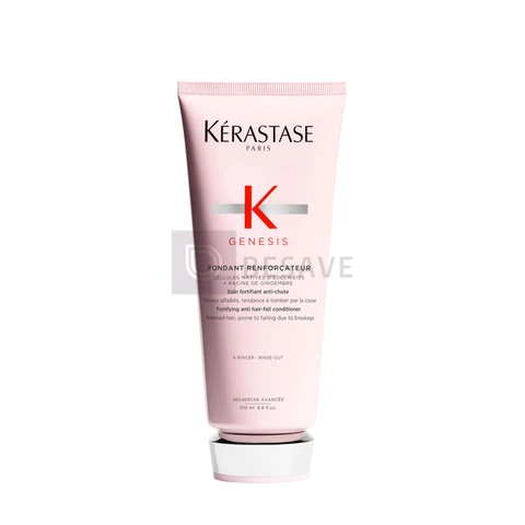 Kérastase Genesis Fondant Renforçateur, Condicionador Antiqueda Fortificante com Células de Edelweiss e Raiz de Gengibre para Cabelos Normais a Finos, 200ml