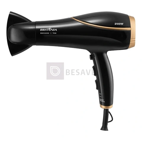 Secador de Cabelos Britânia 3 Temperaturas 2100W BSC2250 Bivolt