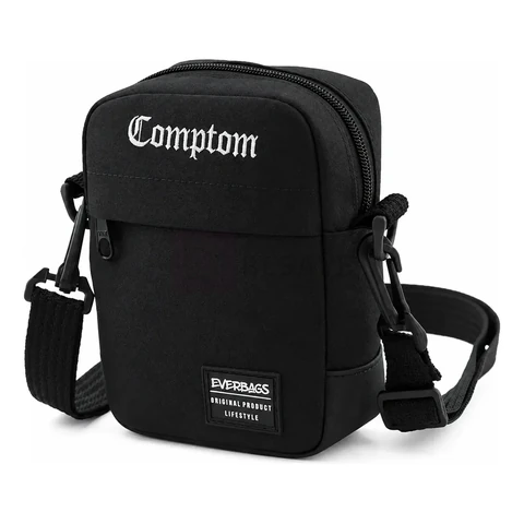 Shoulder Bag Bolsa Transversal Pochete Academia Treino Viagem Passeio Esportivo Porta Documento Carteira Resistente Reforçada Cor Preto