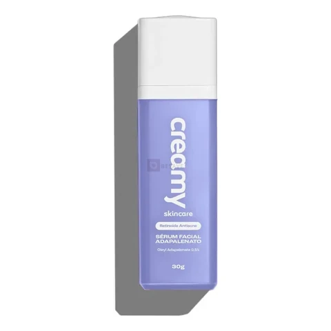 Creamy Skincare Sérum Adapalenato 0,5% 30g | Antiacne Com Retinoide Avançado, Reduz Acne, Poros Dilatados E Vermelhidão | Peles Sensíveis, Uso Noturno