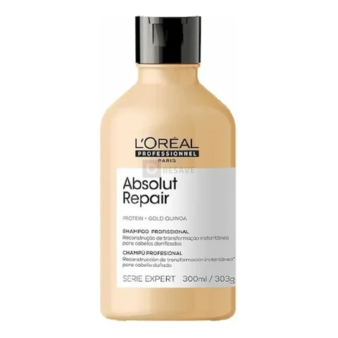 Shampoo Absolut Repair Gold Quinoa 300ml Loreal Profissional
