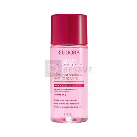 Eudora Niina Secrets Skin Tônico Renovador Antioxidante Vitamina C 7ml