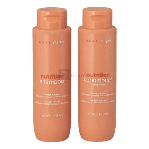 Kit Braé Stages Nutrition Shampoo E Condicionador - 2x250ml