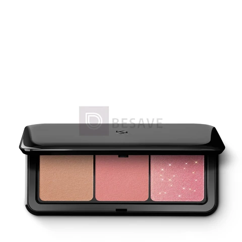 KIKO MILANO, Multi Finish Trio Blush & Bronzer Palette, Paleta Compacta 2 em 1, Cor