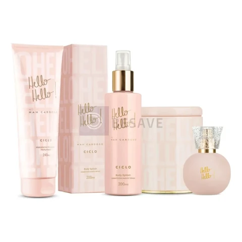 Ciclo Hello Hello! By Nah Cardoso para Ela Com Deo Colônia e Body Splash