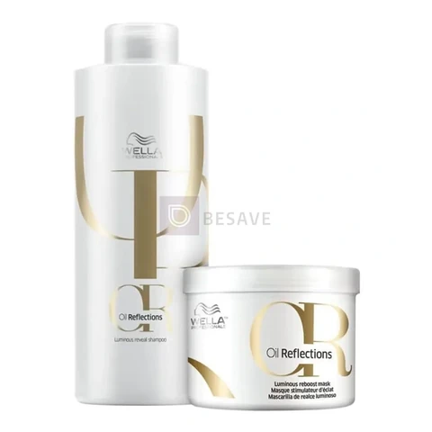 Wella Professionals Oil Reflections - Shampoo 1000ml + Máscara 500ml Kit