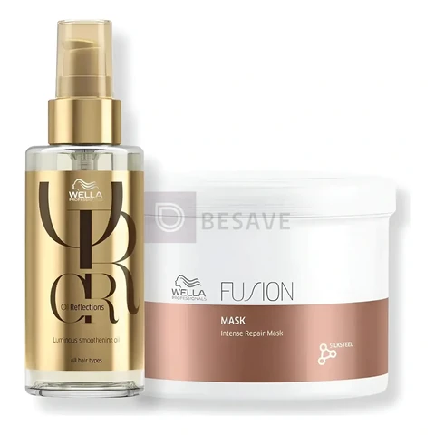 Kit Wella - Máscara 500g Fusion + Óleo 100ml Oil Reflections