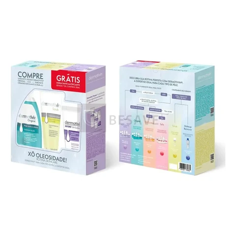Kit Sabonete + Scrub + Hidra Benzac Dermotivin