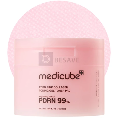Pads Tonificantes em Gel medicube PDRN Pink Collagen