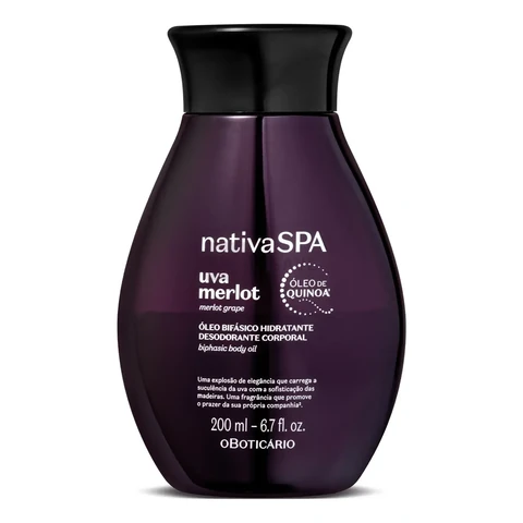 Nativa Spa Óleo Corporal Uva Merlot 200ml Boticário