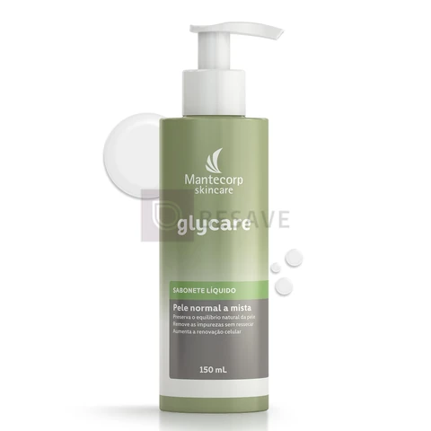 Sabonete Líquido Facial Glycare - 150ml - Limpeza Suave e Ação Hidratante - Ajuda a Reduzir o Brilho - Mantecorp