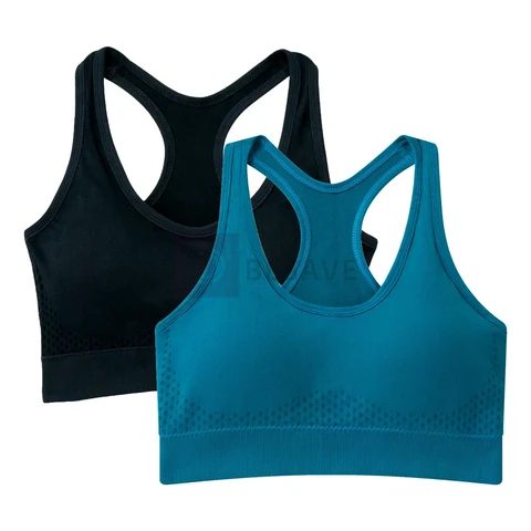 Kit 2 Top Nadador Fitness Com Bojo Costura Reforçada Fitness