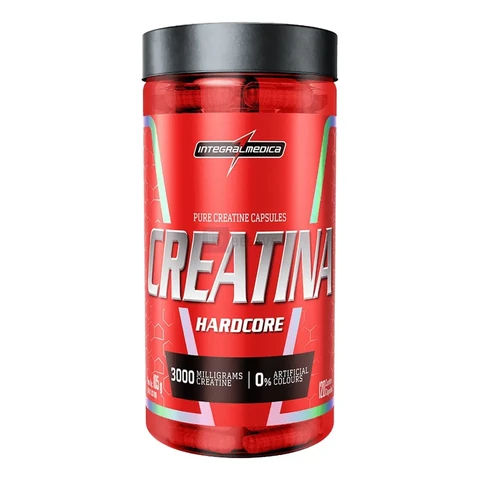 Creatina Integralmédica Hardcore em cápsula Sem sabor x 105g de 120 un