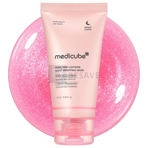 Máscara Facial Noturna medicube, PDRN Pink Caffeine, 75ml
