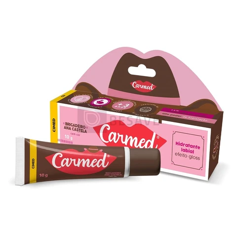Carmed Doces Brigadeiro Hidratante Labial com cor 10g