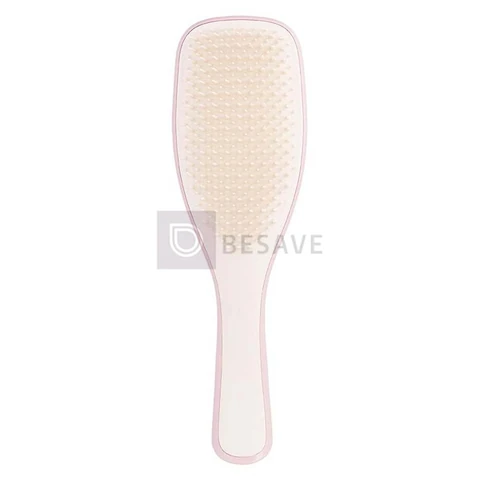Tangle Teezer - Escova de cabelo desembaraçadora The Wet Detangler para texturas finas e frágeis. Ideal para o uso em cabelos molhados. Cor: Rosa