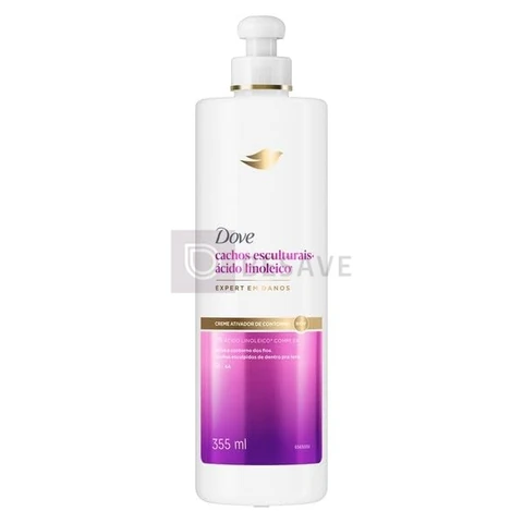 Dove Ativador de Cachos Creme Cachos Esculturais + Ácido Linoleico 355ml