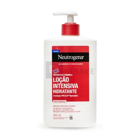 Hidratante Corporal Neutrogena Norwegian Intensivo, Sem Perfume, 400ml
